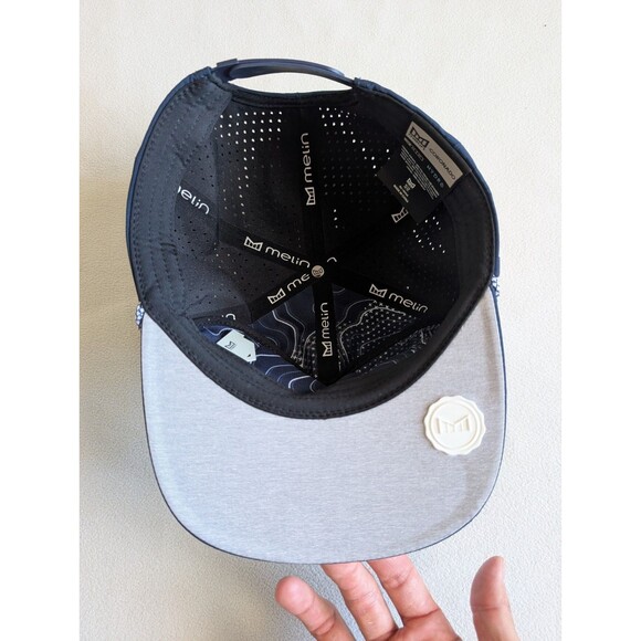 Melin Coronado Hydro Beam Collection Snapback Classic Blue Hat Golf Cap NWOT - Picture 7 of 11